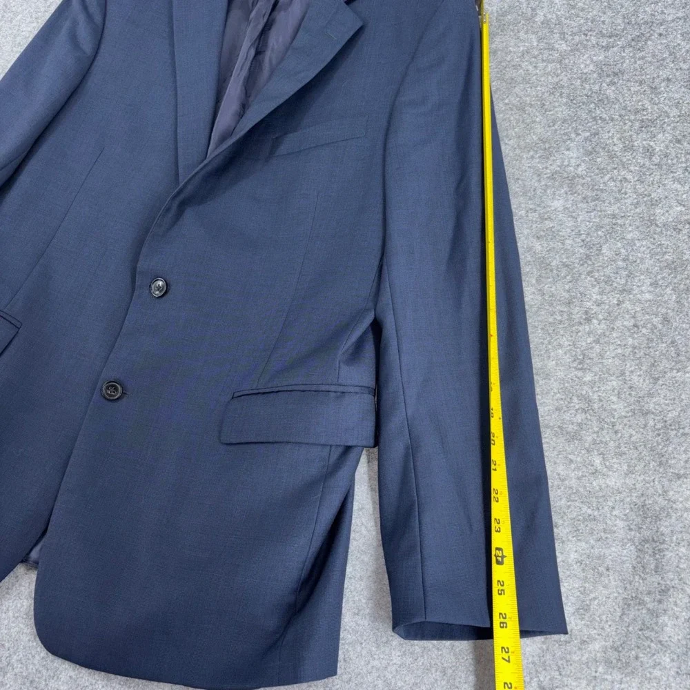 Brooks Brothers Regent Fit Navy Blue 100% Wool Blazer Sport Coat 44L Mens